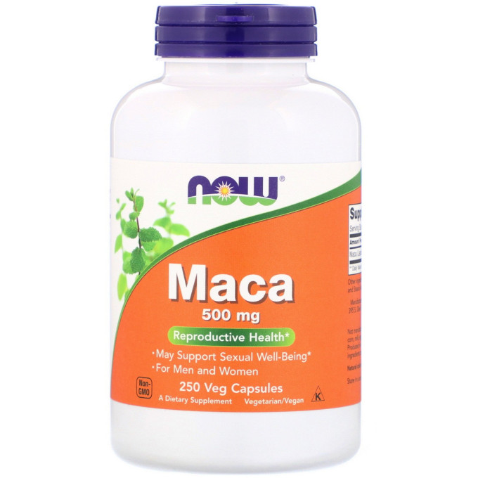 Мака Перуанская NOW FOODS MACA 500 мг 250 капсул NS29590